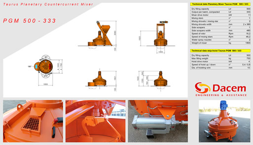 Mixer PGM 500 - DACEM ITALY